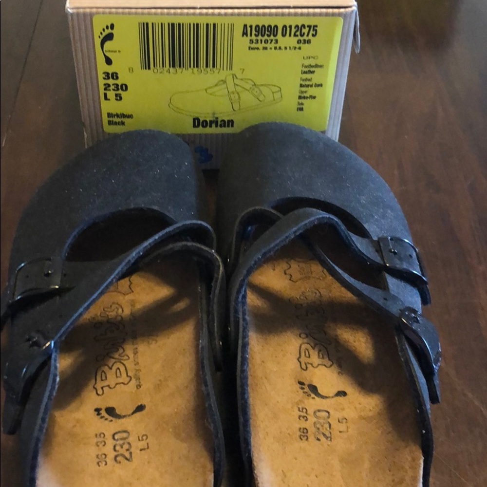 Birkenstock clogs black size 230 like new